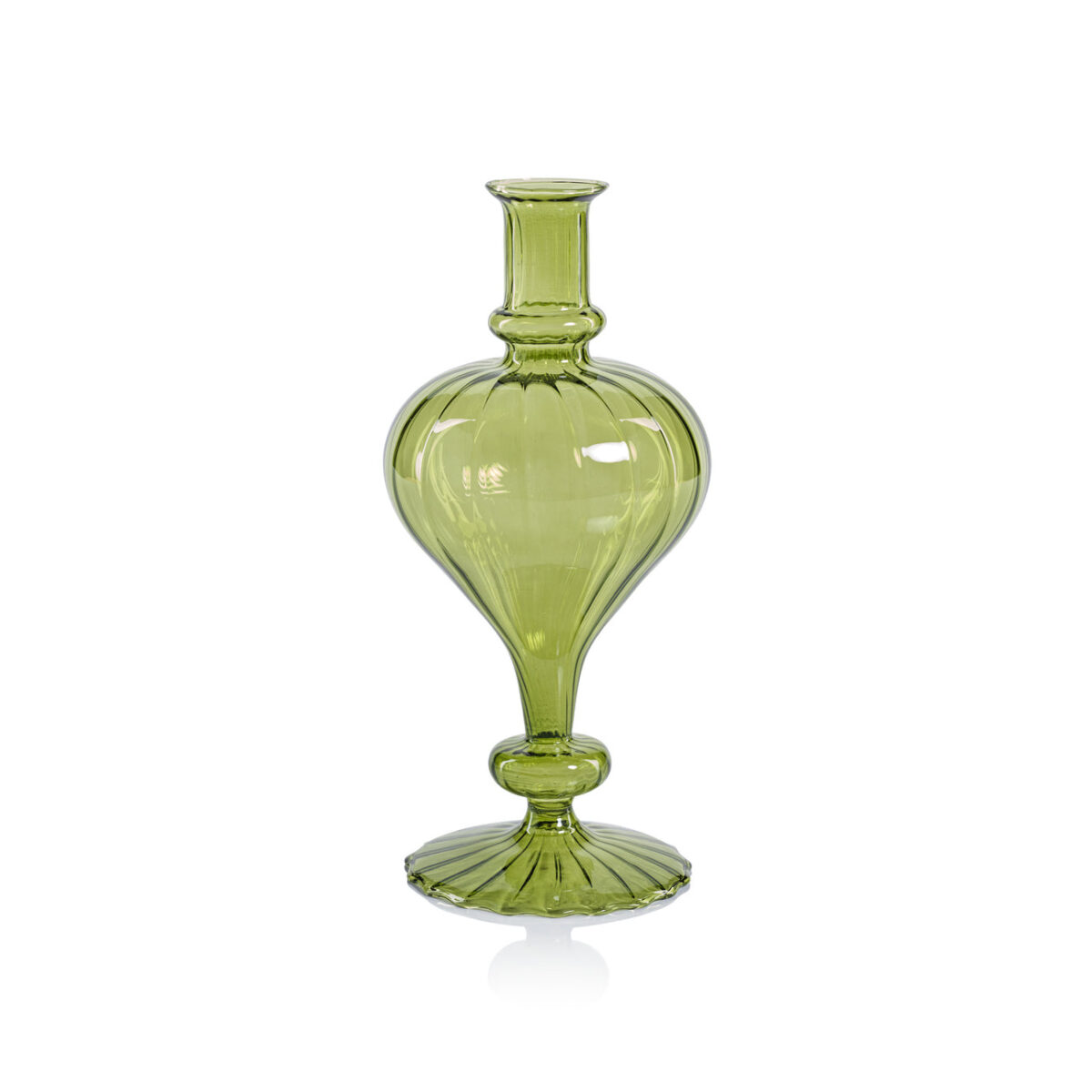 Green Spiral Vase