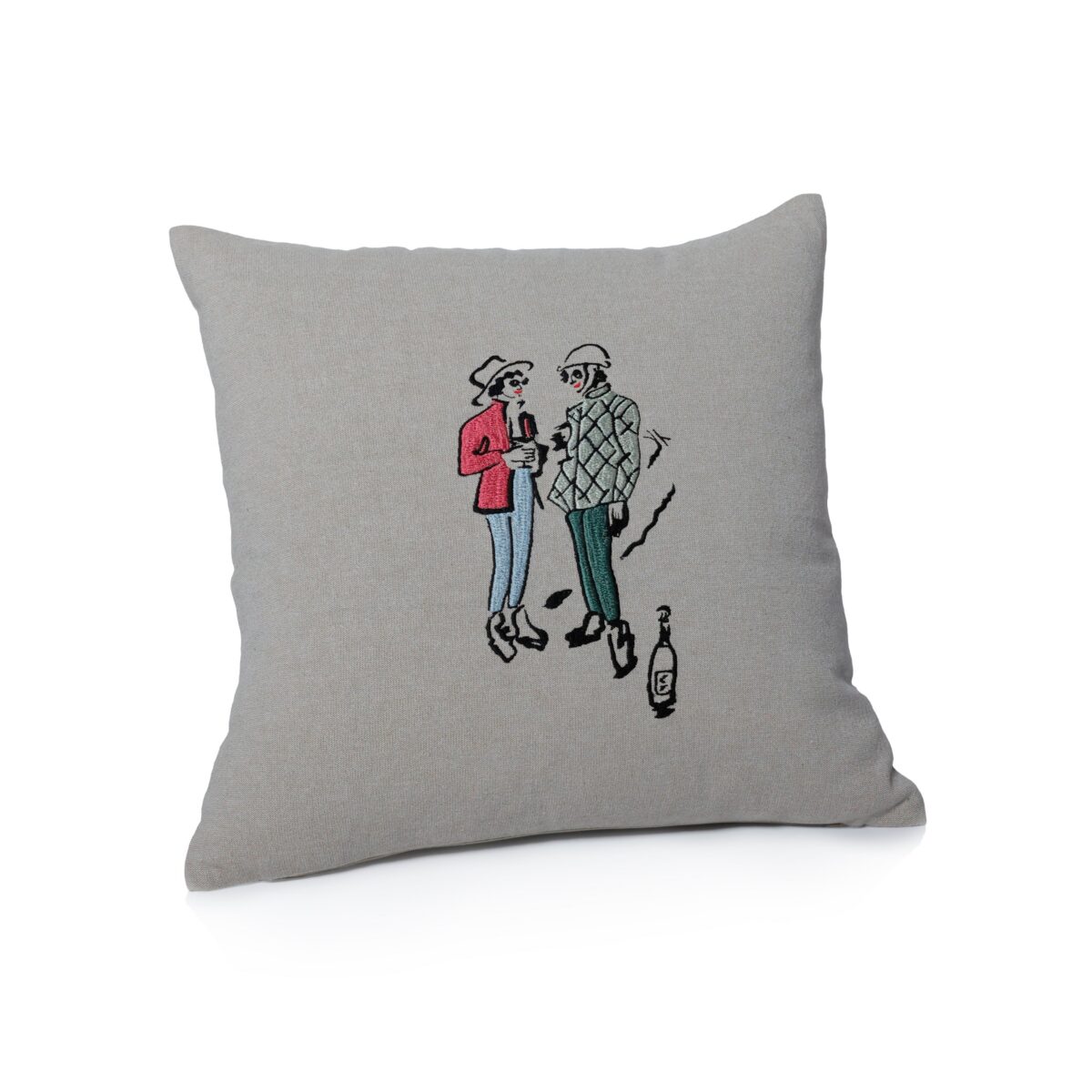 Apres Ski Cotton Chambray Throw Pillow